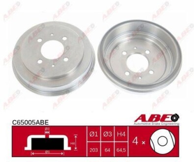 Гальмівний барабан - ABE C65005ABE