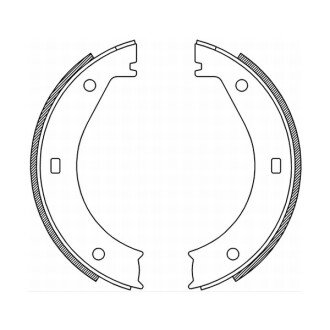 Тормозные колодки барабанные задние (Bmw Mini) - ABE CRB005ABE