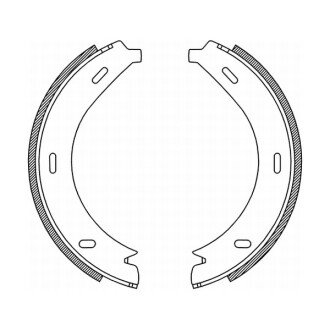 Гальмівні колодки барабанні задні (Mercedes-benz) - ABE CRM005ABE