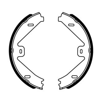 Гальмівні колодки барабанні задні (Mercedes-benz) - (43154SFEJ02, 43154SFEJO2) ABE CRM014ABE