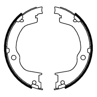 Тормозные колодки барабанные задние (Chevrolet Opel Pontiac) - (96625871, 96626083, 4804768) ABE CRX002ABE