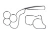 Прокладка корпуса фільтра масляного BMW X5 (F15/F85) 13- N47/N57 - ((11428580682)) ADLER 11428580682 (фото 2)