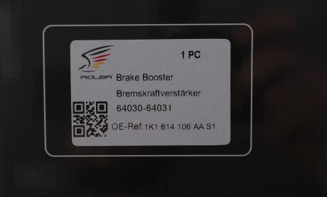 Фото 2 - Автозапчасть ADLER 1K1614106AAS1