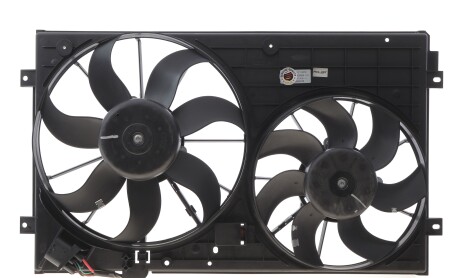 Вентилятор охлаждения двигателя Skoda Octavia 1.8TSI (с диффузором) - ADLER B19251