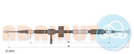 Трос зупиночних гальм - ADRIAUTO 010243