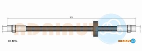 Тормозной шланг - ADRIAUTO 03.1204