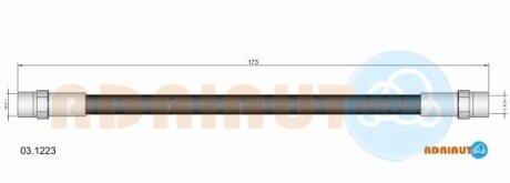 Шланг тормозной прав задний - ADRIAUTO 031223