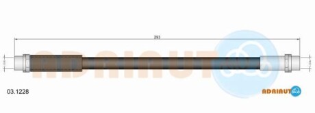 Шланг гальмівний - ADRIAUTO 031228
