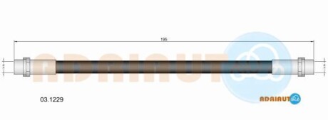 Шланг гальмівний - ADRIAUTO 031229