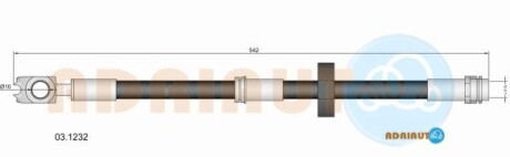 Audi тормозной шланг передний а2 00- - ADRIAUTO 03.1232