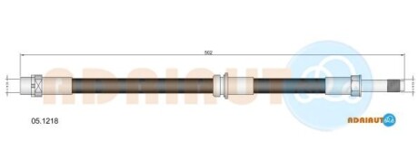 Шланг торм зад - ADRIAUTO 051218