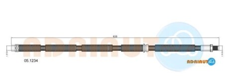 Bmw шланг тормозн.передн.e70 x5,f15 x5,e71 x6,f16 x6 07- - (34306778260, 34306788436, 34306853743) ADRIAUTO 05.1234