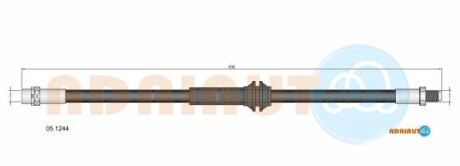 Bmw шланг гальмівний лів/прав 1 купе m 3.0 11-12 - ADRIAUTO 05.1244