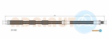 Bmw гальмівний шланг передн. 3/e90 05- - (34306771690, 34306793026) ADRIAUTO 05.1248