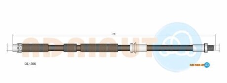 Шланг гальмівний перед. BMW 1 F20 - (34306792254) ADRIAUTO 05.1255