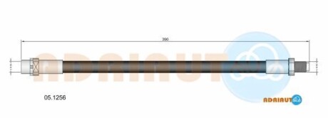 Bmw шланг гальмівний задній mini 10- - ADRIAUTO 05.1256
