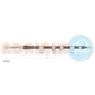 Трос, стояночная тормозная система - ADRIAUTO 06.0203