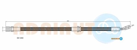 Тормшланг передн - ADRIAUTO 061200