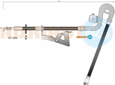 Citroen шланг гальмів.передн.лів.c5 iii 08-,c6,peugeot 407 - ADRIAUTO 07.1244