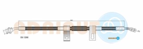 Kia шланг гальмівний передн.прав.sorento -06 - ADRIAUTO 09.1266