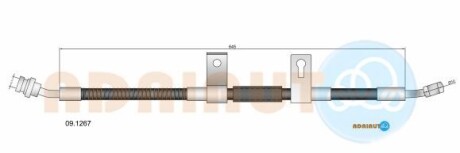 Kia шланг гальмівний передн.лів.sorento -06 - ADRIAUTO 09.1267