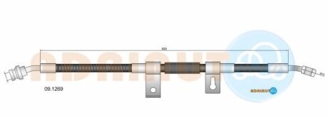 Kia шланг гальмівний передн.прав.sorento 06- - ADRIAUTO 09.1269
