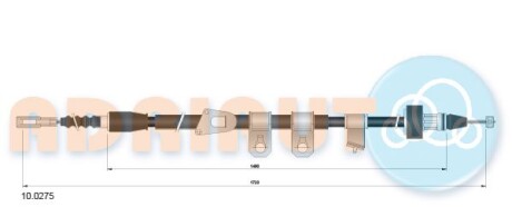 Тросик стояночного тормоза - ADRIAUTO 10.0275
