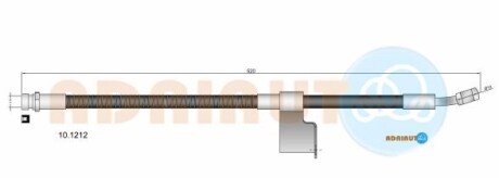 Шланг тормозной - ADRIAUTO 10.1212