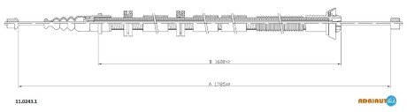 Трос зупиночних гальм - (51702642) ADRIAUTO 11.0243.1