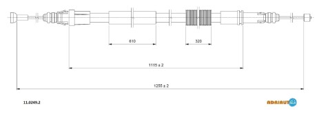 Трос зупиночних гальм - ADRIAUTO 1102492