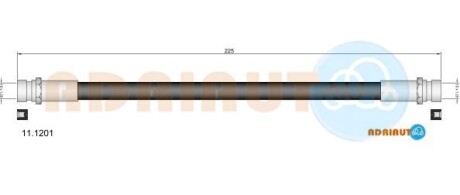 Трос зчеплення (225мм/220мм) FIAT FIORINO, FIORINO/MINIVAN 1.6/1.7D 05.88-05.01 - ((4029190, 995001)) ADRIAUTO 11.1201