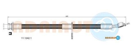 Шланг тормозной - ADRIAUTO 11.1242.1