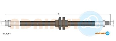 Тормшланг задн - (46421966, 71736941, 71736921) ADRIAUTO 111254