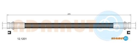 Шланг тормозной - ADRIAUTO 12.1201