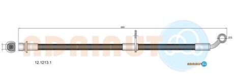 Гальмівний шланг передн. лів. HONDA CR-V -07 - ADRIAUTO 12.1213.1