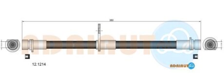 Шланг гальмівний - ADRIAUTO 121214