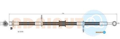 Шланг тормозной - ADRIAUTO 121215