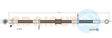 Шланг гальмівний - ADRIAUTO 121216
