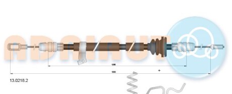 Тросик стояночного тормоза - ADRIAUTO 13.0218.2