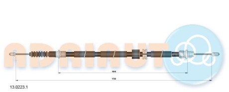 Ford трос ручн.тормоза mondeo универсал 01- - ADRIAUTO 13.0223.1