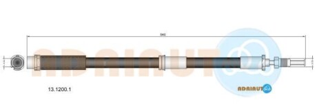 Шланг гальмівний - ADRIAUTO 1312001