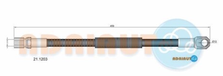 Vaz шланг гальмівний передн. прав. niva - ADRIAUTO 21.1203