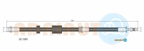 Шланг гальм. передн. MAZDA 3,5 - (bp4k43980f, bp4k43980a, bp4k43980b) ADRIAUTO 22.1293