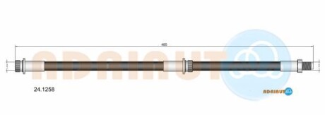 Шланг гальм. задн. SMART FORFOUR -06 - (4544201926, MR955329) ADRIAUTO 24.1258