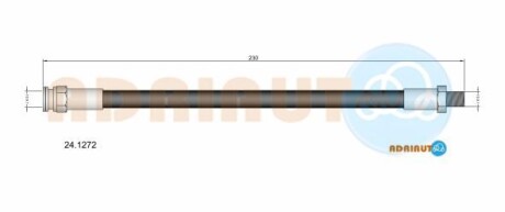 Mitsubish шланг гальм. задн. lancer -13 - ADRIAUTO 24.1272