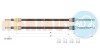 Трос гальмівний SMART Fortwo(2 pcs)R LH-RH  0,8-1,0 07>> - (4514200385, 4514200485) ADRIAUTO 27.0265.1 (фото 1)