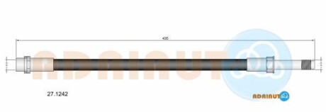 Тормозной шланг - (2E0611707A, 2E0611707J, 2E0611807B) ADRIAUTO 27.1242