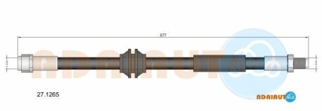 Db шланг гальмівний передній w164 - ADRIAUTO 27.1265