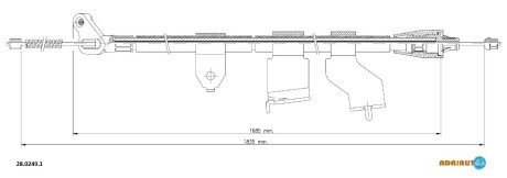 Трос зупиночних гальм - ADRIAUTO 28.0249.1