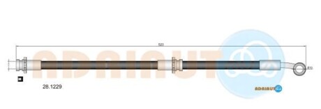 Шланг гальмівний - ADRIAUTO 281229